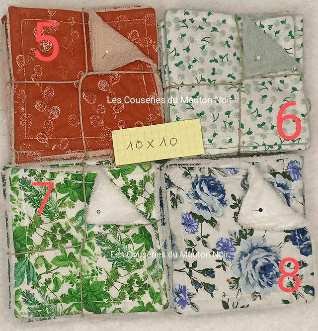 Lingettes en Bambou X8