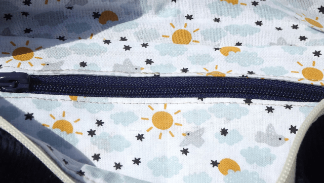 Sac banane velours bleu marine profond