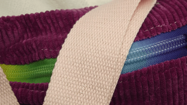 Sac banane en velours cotelé multi couleurs