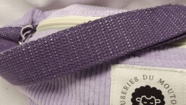 Sac banane velours lavande 