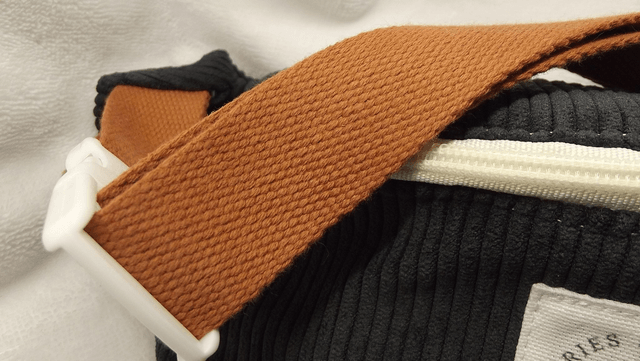 Sac banane velours anthracite 