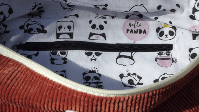 Sac banane tissu velours